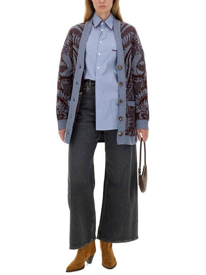 JACQUARD WOOL CARDIGAN - ETRO - BALAAN 2