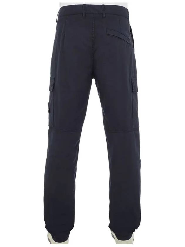 Compass Badge Gabardine Cargo Straight Pants Navy - STONE ISLAND - BALAAN 3