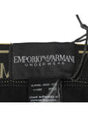 Men's Shiny Logo Band Stretch Cotton Triangle Briefs Black - EMPORIO ARMANI - BALAAN 9