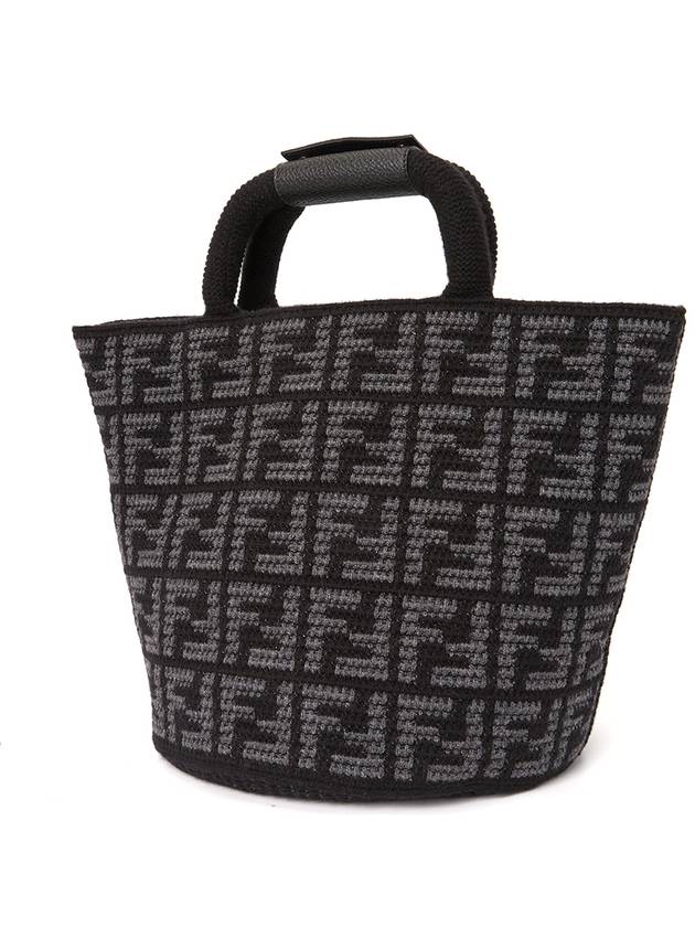 FF Cashmere Shopping Bag Black - FENDI - BALAAN 3