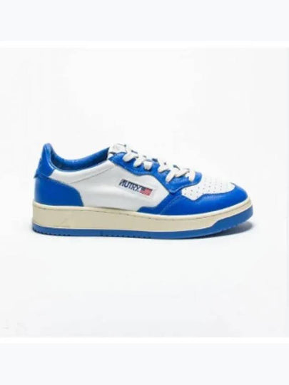 Men's Medalist Low Leather Sneakers Blue - AUTRY - BALAAN 2