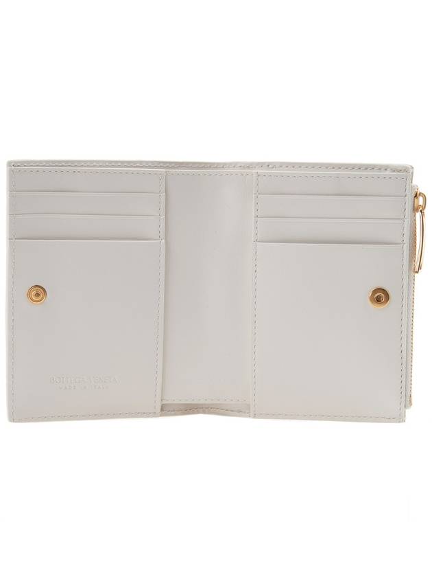 Intrecciato Heart Detail Leather Half Wallet White - BOTTEGA VENETA - BALAAN 11