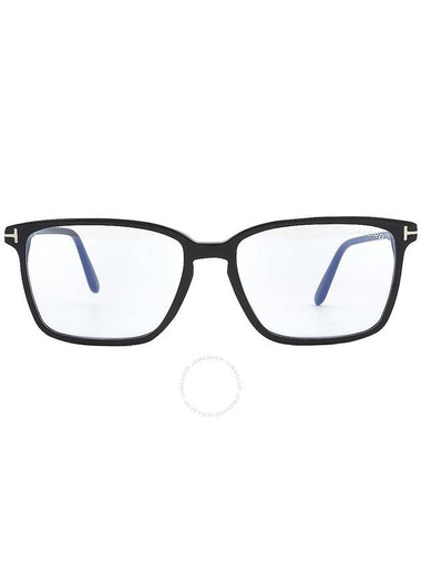 Tom Ford Blue Light Block Rectangular Men's Eyeglasses FT5696-B 001 56 - TOM FORD - BALAAN 1