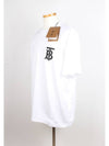 Monogram Men s Overfit Short Sleeve Tee White - BURBERRY - BALAAN 6