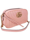 GG Marmont Matelasse Leather Cross Bag Peach - GUCCI - BALAAN 3