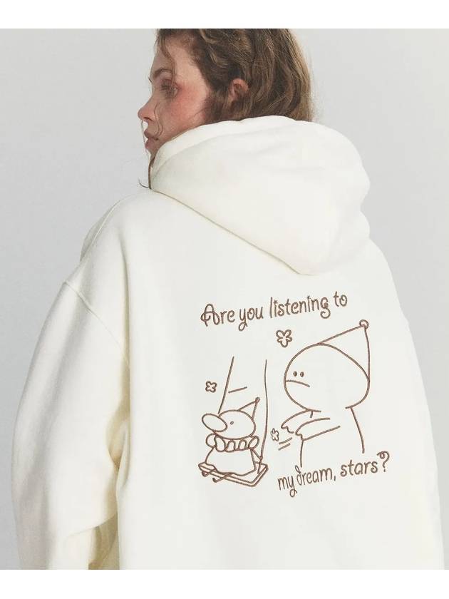 To My Hoooly Embroidered Hoodie Cream - CPGN STUDIO - BALAAN 3