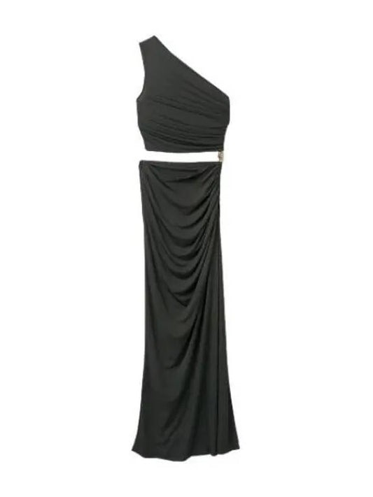 Metal one shoulder dress black - BOTTEGA VENETA - BALAAN 1