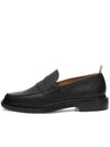 Pebble Grain Rubber Sole Penny Loafer Black - THOM BROWNE - BALAAN 3