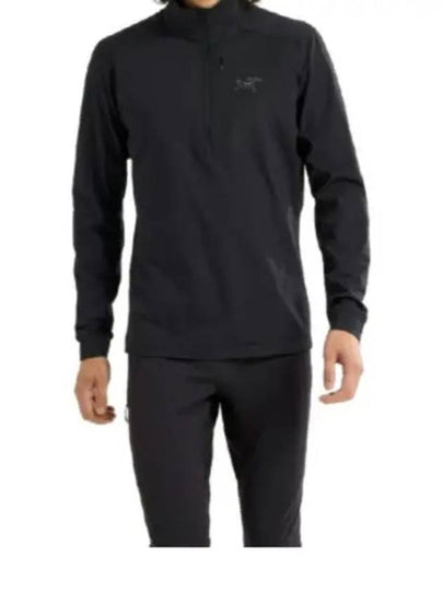 Rho LT Zip Neck Long Sleeve T-Shirt Black - ARC'TERYX - BALAAN 2