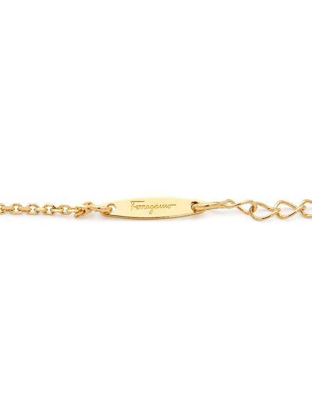 Gancini Crystal Necklace Gold - SALVATORE FERRAGAMO - BALAAN 8