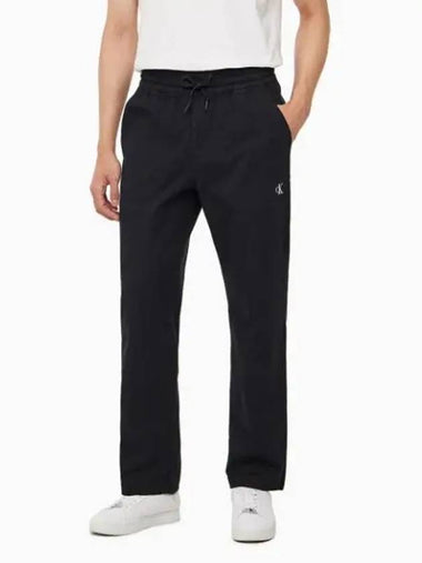 Jeans 90s Straight Fit Chino Track Pants Black - CALVIN KLEIN - BALAAN 1