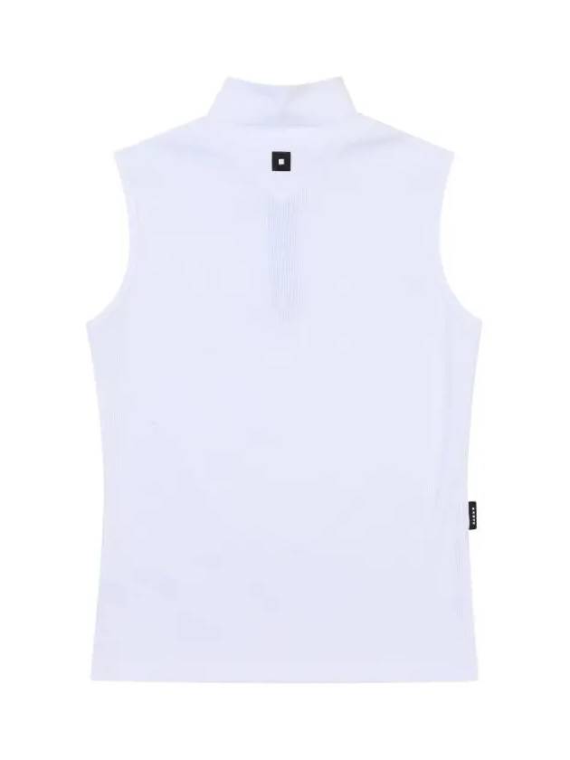 ribbed jersey half-zip tank top OF9813LAWHITE - ONOFF - BALAAN 2