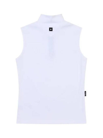 ribbed jersey half-zip tank top OF9813LAWHITE - ONOFF - BALAAN 2