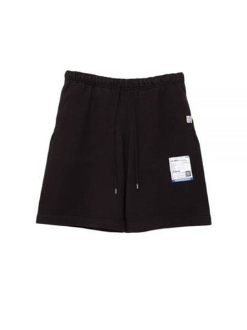 I12SP504 BLACK French Terry Easy Shorts - MIHARA YASUHIRO - BALAAN 1