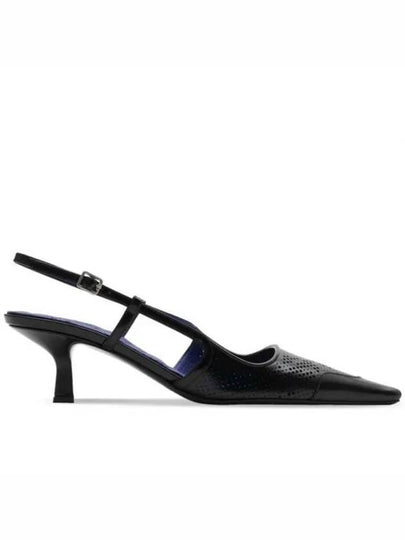 Chisel Slingback Heels Black - BURBERRY - BALAAN 2