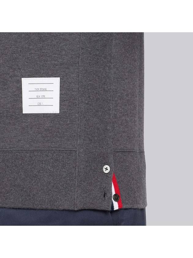 4 Bar Loopback Jersey Sweatshirt Dark Grey - THOM BROWNE - BALAAN 6