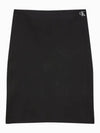 JEANS Women s Black Back Zipper Detail Knit Skirt J222007 BEH - CALVIN KLEIN - BALAAN 2