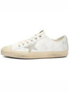 V Star Leather Low Top Sneakers Black White - GOLDEN GOOSE - BALAAN 2