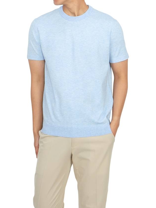 Saree Men s Short Sleeve T Shirt O0186710 1T8 - THEORY - BALAAN 4