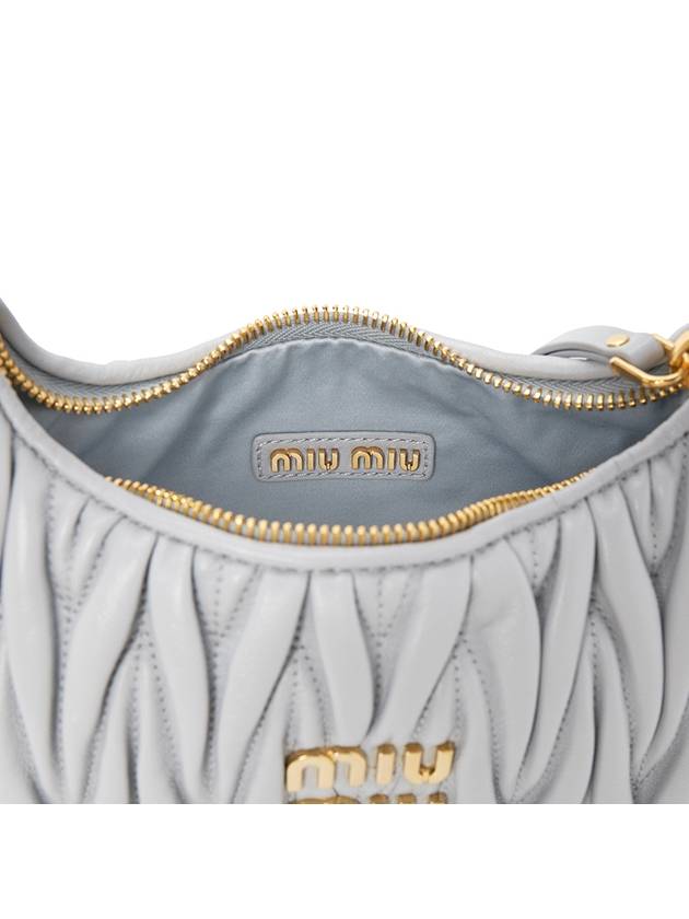 Wander Materasse Nappa Leather Mini Hobo Tote Bag Cornflower - MIU MIU - BALAAN 9