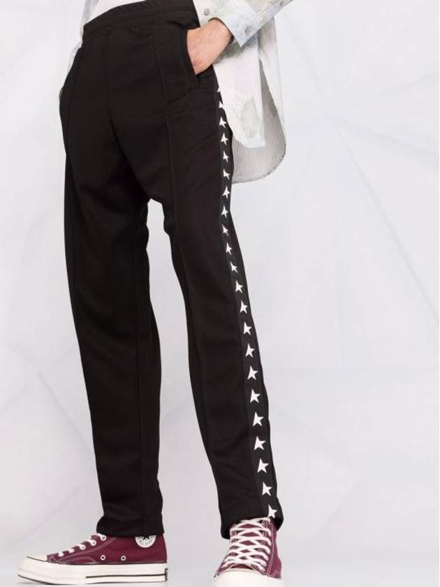 Side Star Logo Track Pants Black - GOLDEN GOOSE - BALAAN 5