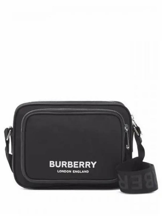 Logo Print Nylon Crossbody Bag Black - BURBERRY - BALAAN 2