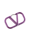 V Logo Signature Earrings Purple - VALENTINO - BALAAN 5