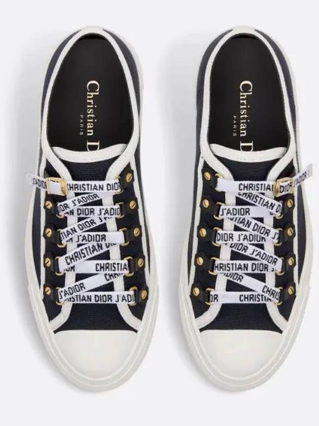 Walk'N' Low Top Sneakers Canvas Black - DIOR - BALAAN 3