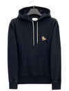 Chillax Fox Patch Classic Hoodie Black - MAISON KITSUNE - BALAAN 2