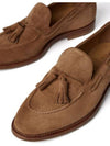 Tassel Decorated Suede Loafers Brown - BRUNELLO CUCINELLI - BALAAN 5