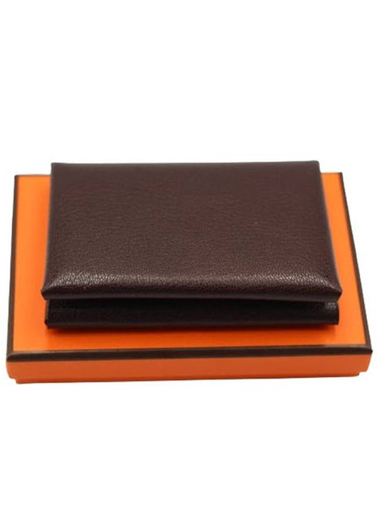 Card Wallet Calvi Duo Compact Micro Holder Loose Shell H083416CK0G - HERMES - BALAAN 1