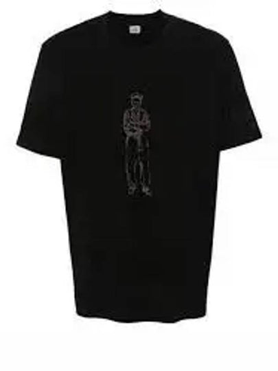 1020 Jersey British Sailor Short Sleeve T-Shirt Black - CP COMPANY - BALAAN 2