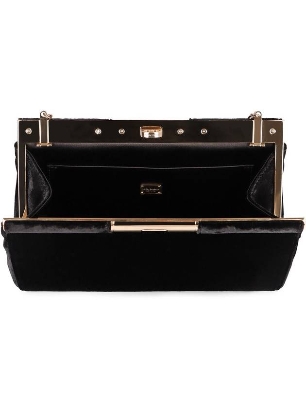 Dolce & Gabbana Marlene Velvet Clutch Bag - DOLCE&GABBANA - BALAAN 6