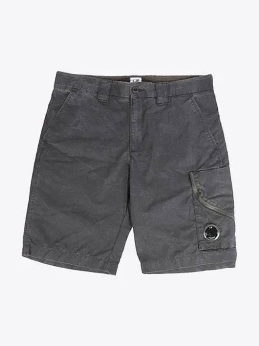 Lens Wappen Cargo Bermuda Shorts Black - CP COMPANY - BALAAN 2