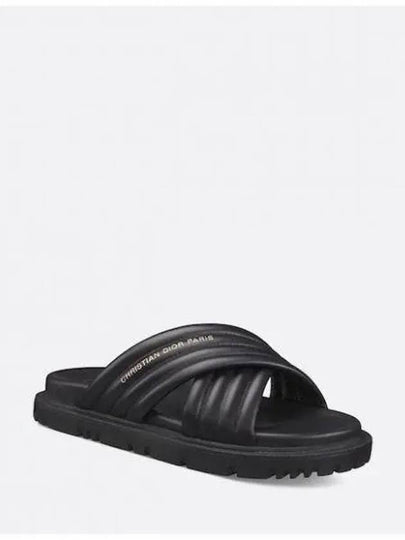 D-Cross Slippers Black - DIOR - BALAAN 2