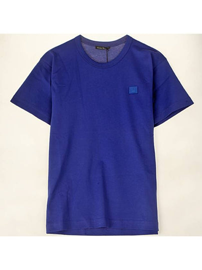 Nash Face Short Sleeve T-Shirt Blue - ACNE STUDIOS - BALAAN 2