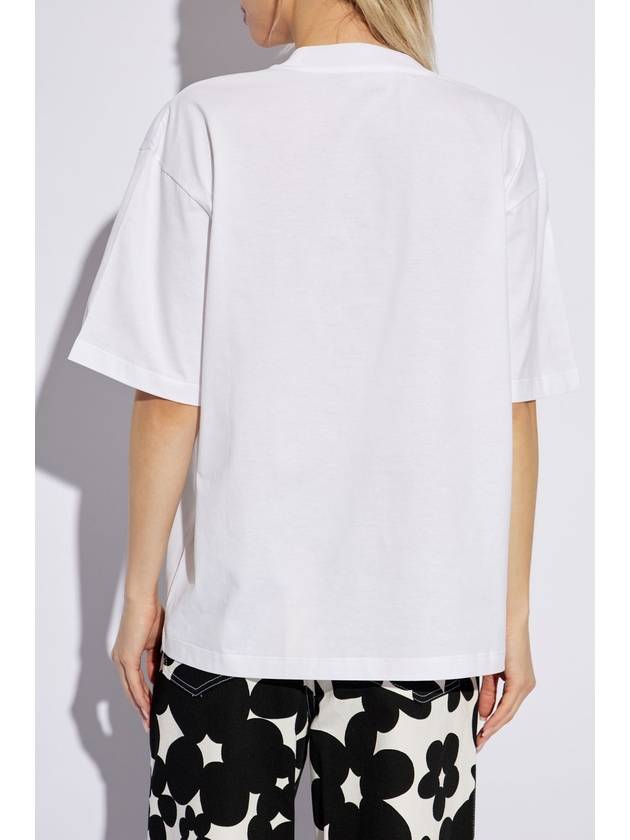 Marni T-shirt With Printed Logo, Women's, White - MARNI - BALAAN 4