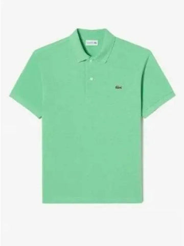 Men s French Regular Fit Basic Short Sleeve Polo Apple Green - LACOSTE - BALAAN 1