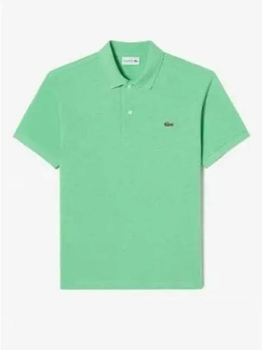 Men s French Regular Fit Basic Short Sleeve Polo Apple Green - LACOSTE - BALAAN 1