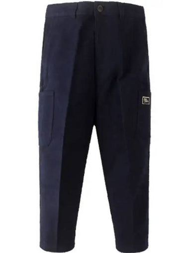 Logo Cargo Track Pants Navy - AMI - BALAAN 1