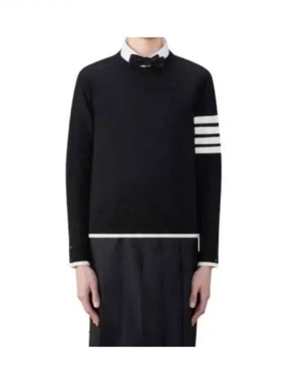 4-Bar Knit Top Black - THOM BROWNE - BALAAN 2