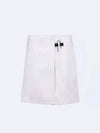 pin detail wrap A-line skirt white - GIVENCHY - BALAAN.