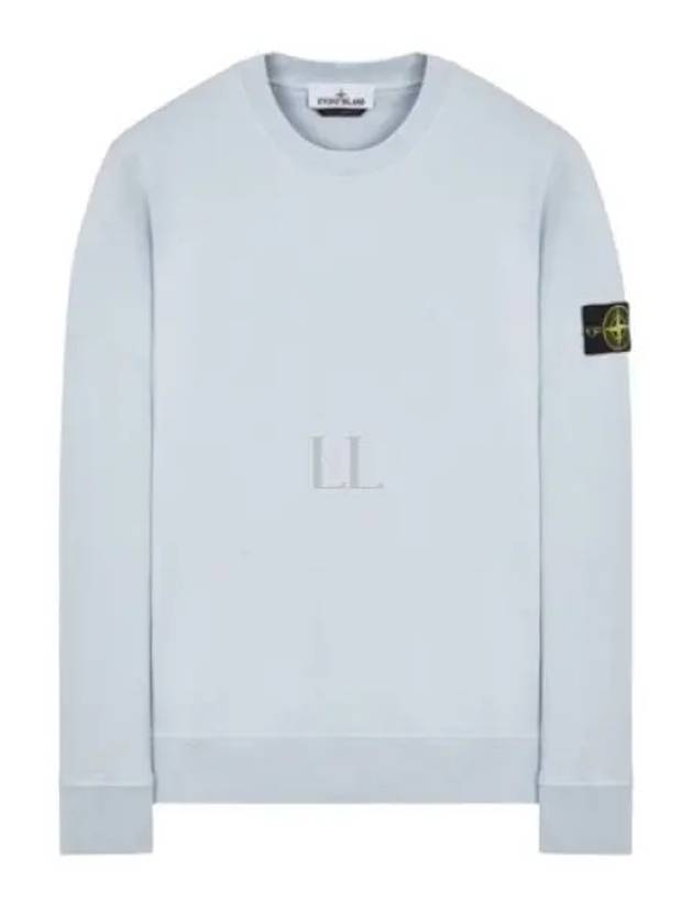 Wappen Patch Garment Dyed Sweatshirt Light Blue - STONE ISLAND - BALAAN 2