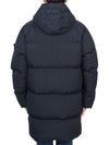 Men's Wappen Patch Crinkle Wraps Long Padding Navy - STONE ISLAND - BALAAN 5