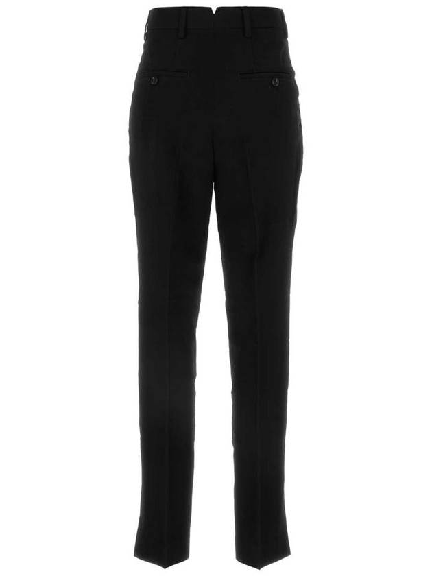 Cigarette Fit High Waist Pants Black - AMI - BALAAN 3