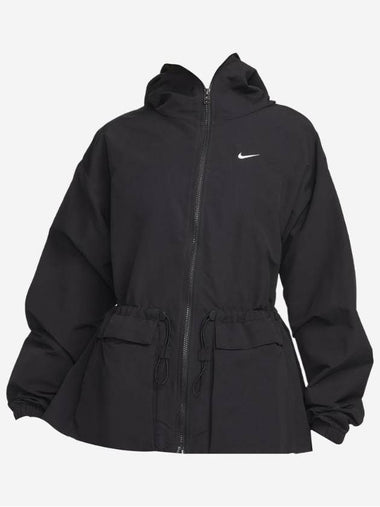 NSW Everything Woven Oversized Hooded Jacket Black - NIKE - BALAAN 1