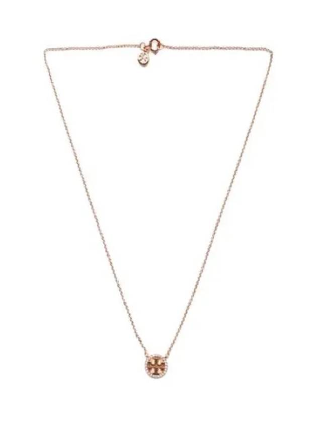 crystal logo delicate necklace - TORY BURCH - BALAAN 1