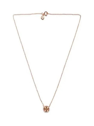 crystal logo delicate necklace - TORY BURCH - BALAAN 1