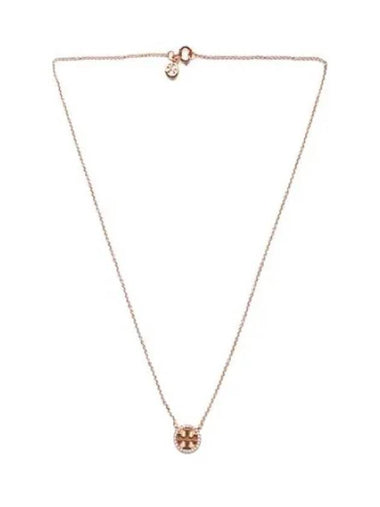 crystal logo delicate necklace - TORY BURCH - BALAAN 1