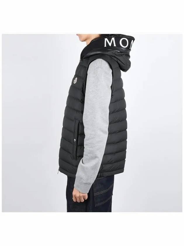 Bourget Hooded Down Vest Black - MONCLER - BALAAN 4